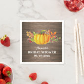 En Papier Serviette de douche de mariage rustique d'automne (En situation)