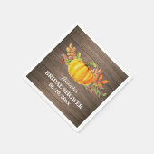 En Papier Serviette de douche de mariage rustique d'automne (Coin)