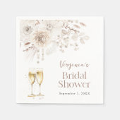 En Papier Serviette de douche de mariée Perles (Devant)