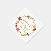 En Papier Serviette de douche fleur sauvage (Coin)