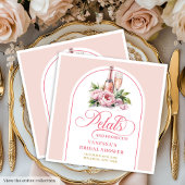 En Papier Serviette de douche Luxe Gold Script Petals et Pro