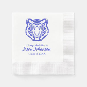 En Papier Serviette de fête à motif de mascotte du lycée Blu