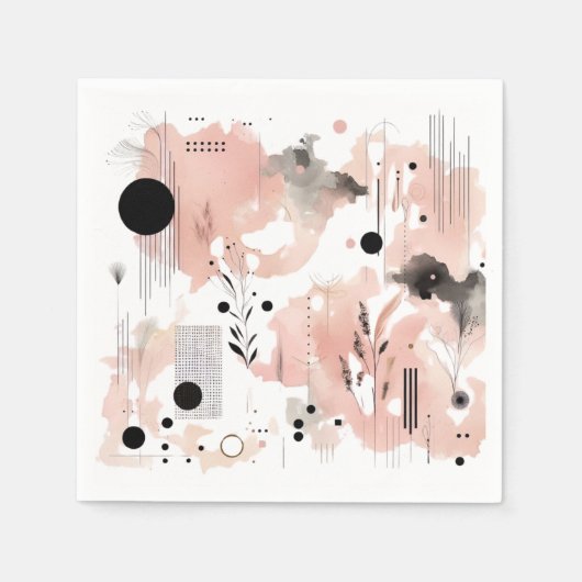 En Papier serviette de fête, anniversaire, mariage (Devant)