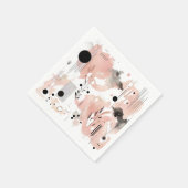 En Papier serviette de fête, anniversaire, mariage (Coin)