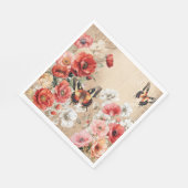 En Papier Serviette de fête champêtre chic (Coin)