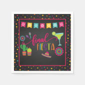 En Papier Serviette de fête de Bachelorette Final Fiesta (Devant)