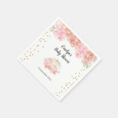 En Papier Serviette de fête de mariage citrouille florale (Coin)