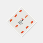 En Papier Serviette de fête de pompier dalmatien (Coin)