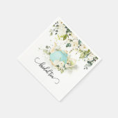 En Papier Serviette de fête de thé de mariage - Bleu WC (Coin)