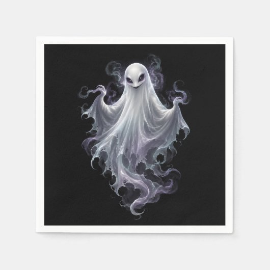 En Papier Serviette de fête fantôme effrayant (Devant)