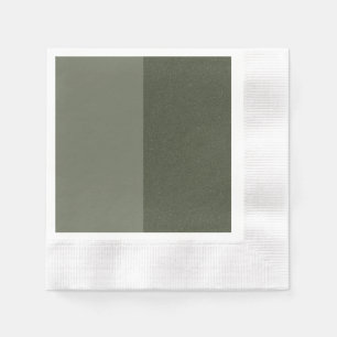 En Papier Serviette de fête personnalisée vert mousse divisé