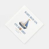 En Papier Serviette de fête pour bébé Petit Marin (Coin)