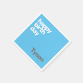 En Papier serviette de fête pour enfants Joyeux anniversaire (Coin)