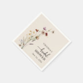 En Papier Serviette de fête prénuptiale florale (Coin)