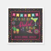 En Papier Serviette de fête prénuptiale Nacho Average - Noir (Devant)