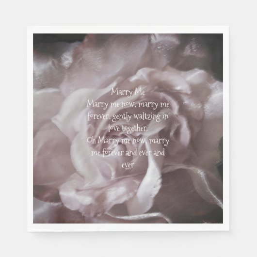 En Papier serviette de mariage (Devant)