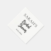 En Papier Serviette de mariage minimaliste (Coin)