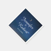 En Papier Serviette de mariage Nuit étoilée (Coin)