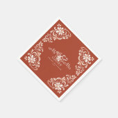 En Papier Serviette de mariage Sunset Rust Shabby Chic Mr & (Coin)