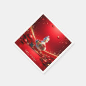 En Papier Serviette de Noël Canard Mignon (Coin)