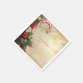 En Papier Serviette de Noël Candy Cane Fêtes (Coin)