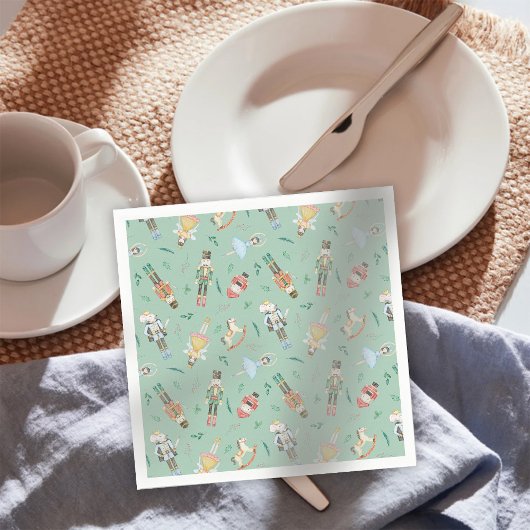 En Papier Serviette de Noël Casse-Noisette