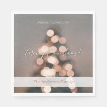 Serviette de Noël Festif - Design de Noël Chaleure