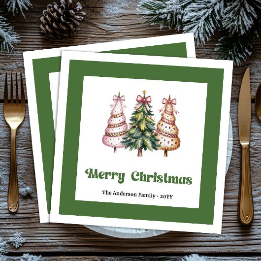 En Papier Serviette de Noël imprimé léopard pour dîner Chic