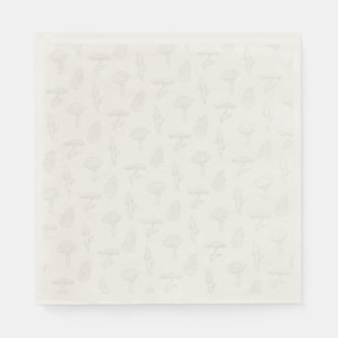 En Papier Serviette de récolte de champignons - Muet