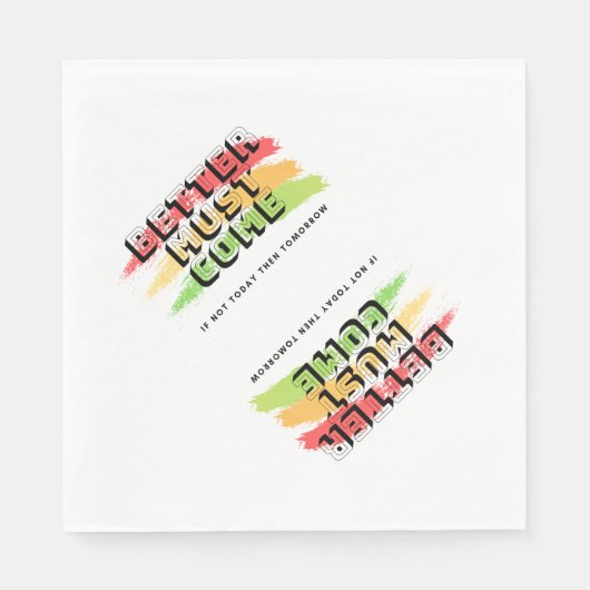 En Papier Serviette de Reggae avec devis (Devant)