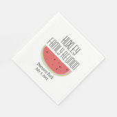 En Papier Serviette de réunion de famille Pastèque (Coin)