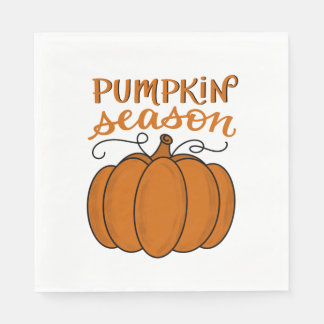 En Papier Serviette de saison de citrouille