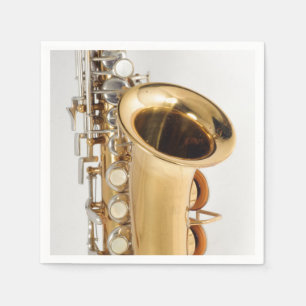 En Papier Serviette de saxophone de soprano