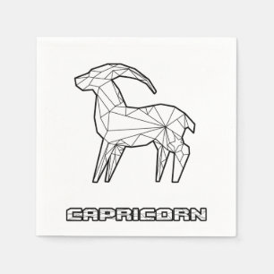 En Papier Serviette de signe de zodiaque de Capricorne