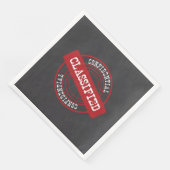 En Papier Serviette de soirée classée charbon (Coin)