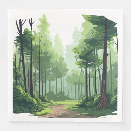 En Papier serviette de table (Devant)