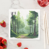 En Papier serviette de table (En situation)