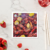 En Papier serviette de table à cocktail de langouste (En situation)