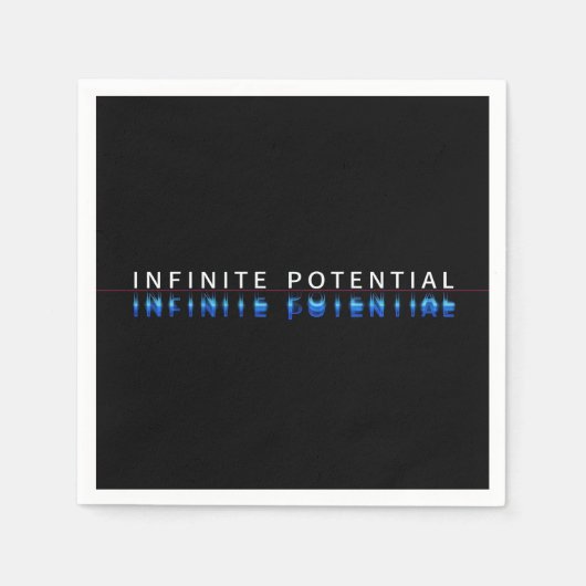 En Papier Serviette de table avec glitch "Potentiel Infini" (Devant)