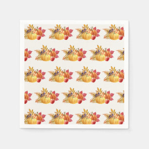 En Papier Serviette de table Citrouilles de Thanksgiving
