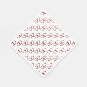 En Papier Serviette de table Coeurs rouges/Etendard blanc (Coin)