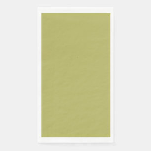 En Papier Serviette de table couleur vert olive Crayon