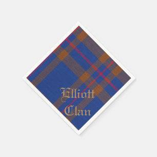EN PAPIER SERVIETTE DE TABLE DE TARTAN D'ELLIOTT