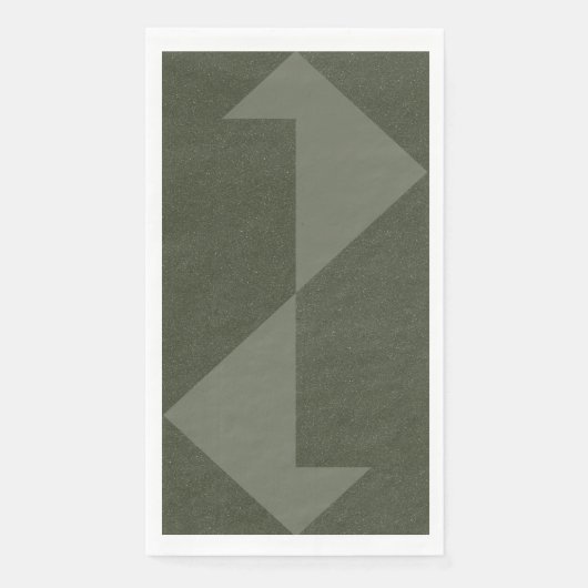 En Papier Serviette de table Flèche Vert mousse gras – Perso (Devant)