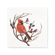 Serviette de vacances pour cardinal mâle