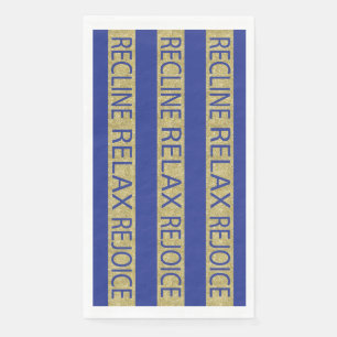 En Papier Serviette d'hôte Pâque serviettes Recline Relax Re