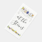 En Papier Serviette d'hôte Pâques serviettes sac Sameach (Coin)