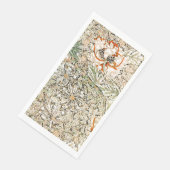 EN PAPIER SERVIETTE D'HÔTE : WILLIAM MORRIS : HONEYSUCKLE (Coin)