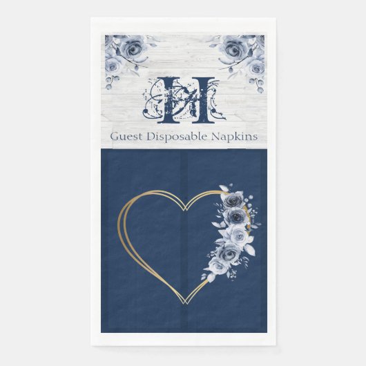 En Papier Serviette d'hôtes jetable (50) Ocean Theme Chic (Devant)