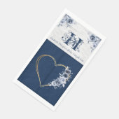 En Papier Serviette d'hôtes jetable (50) Ocean Theme Chic (Coin)